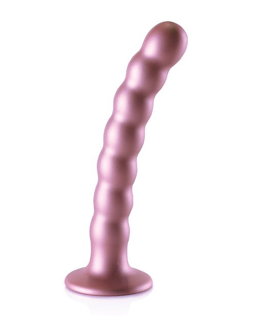 Shots Ouch 6.5" Beaded G - Spot Dildo - Rose Gold | Shop Lowest Prices at Funlove.com