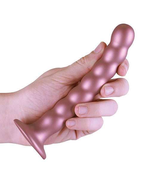 Shots Ouch 6.5" Beaded G - Spot Dildo - Rose Gold | Shop Lowest Prices at Funlove.com