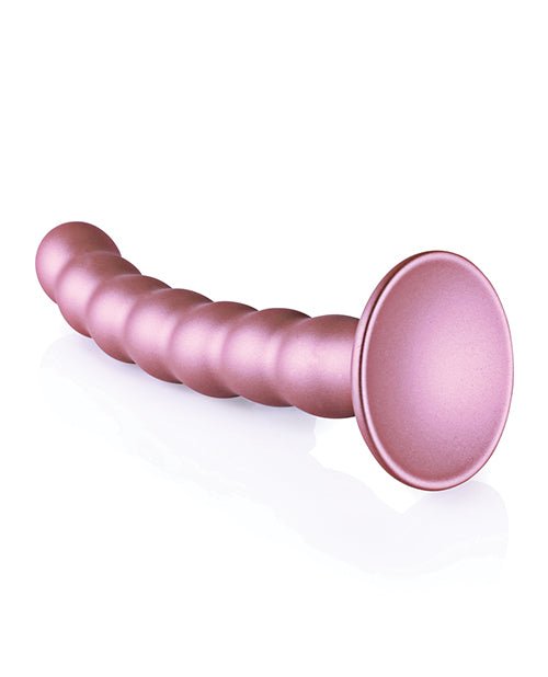 Shots Ouch 6.5" Beaded G - Spot Dildo - Rose Gold | Shop Lowest Prices at Funlove.com