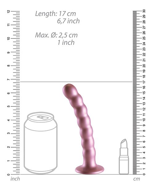Shots Ouch 6.5" Beaded G - Spot Dildo - Rose Gold | Shop Lowest Prices at Funlove.com
