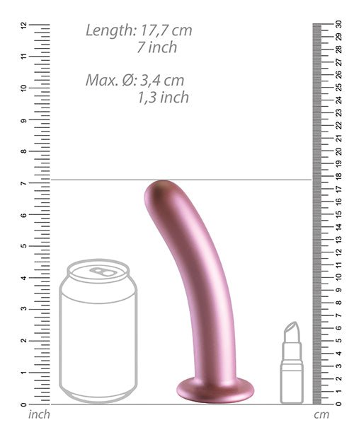 Shots Ouch 7" Smooth G - Spot Dildo - Rose Gold | Shop Lowest Prices at Funlove.com