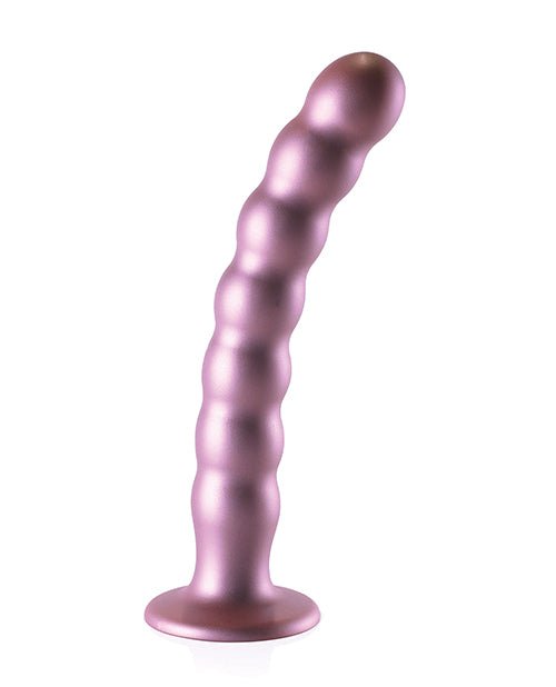 Shots Ouch 8" Beaded G - Spot Dildo - Rose Gold | Shop Lowest Prices at Funlove.com