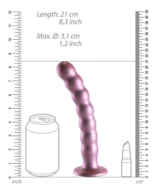 Shots Ouch 8" Beaded G - Spot Dildo - Rose Gold | Shop Lowest Prices at Funlove.com
