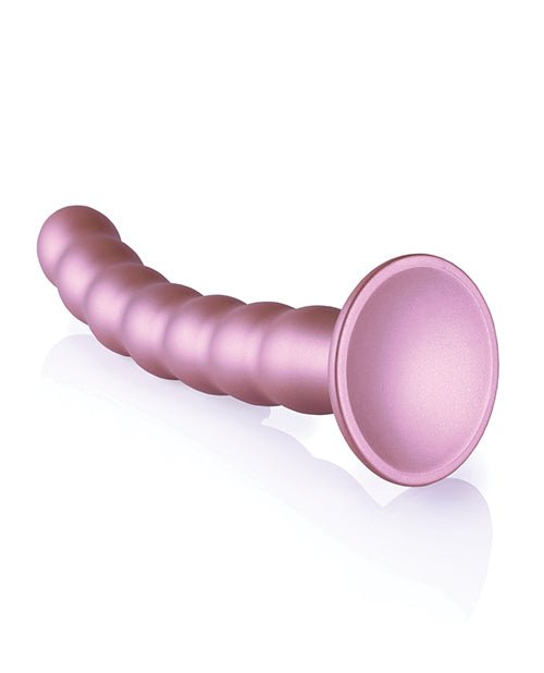 Shots Ouch 8" Beaded G - Spot Dildo - Rose Gold | Shop Lowest Prices at Funlove.com