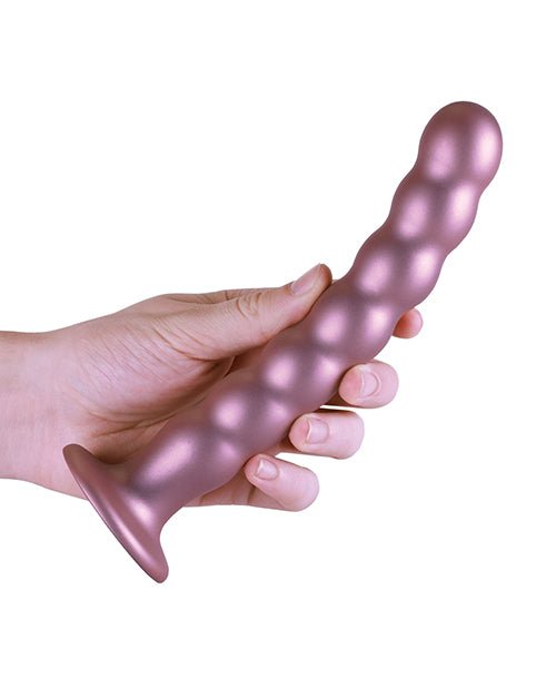 Shots Ouch 8" Beaded G - Spot Dildo - Rose Gold | Shop Lowest Prices at Funlove.com