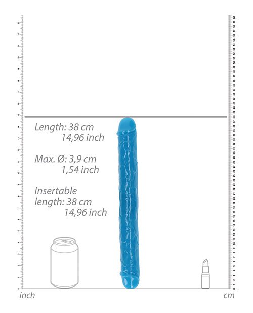 Shots Realrock 15" Double Dong Glow In The Dark | Shop Lowest Prices at Funlove.com