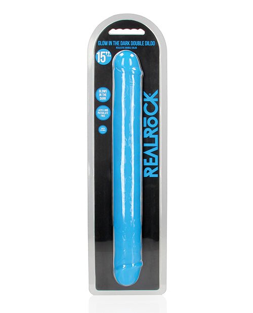Shots Realrock 15" Double Dong Glow In The Dark | Shop Lowest Prices at Funlove.com