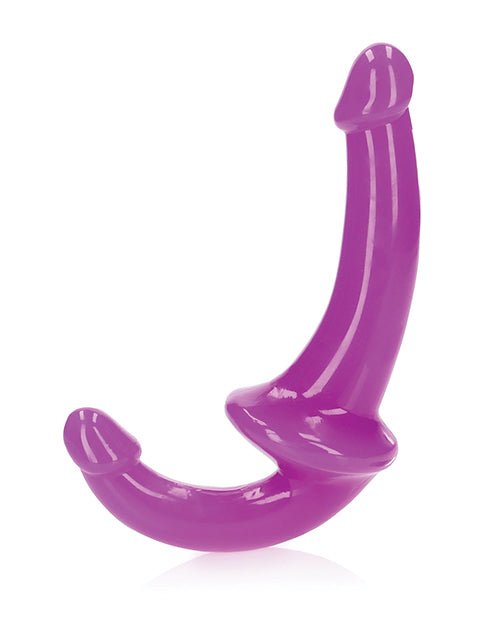 Shots RealRock 6" Strapless Strap On Glow in the Dark - Neon Purple | Shop Lowest Prices at Funlove.com