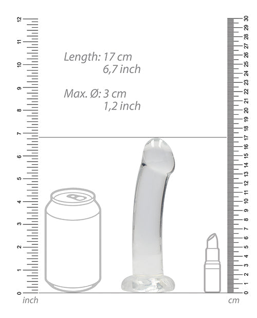 Shots Realrock Crystal Clear 7" Dildo | Shop Lowest Prices at Funlove.com