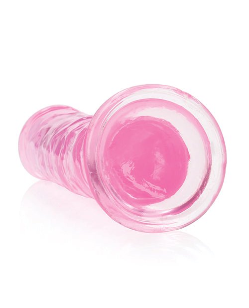 Shots RealRock Crystal Clear 8" Straight Dildo w/Suction Cup - Pink | Shop Lowest Prices at Funlove.com
