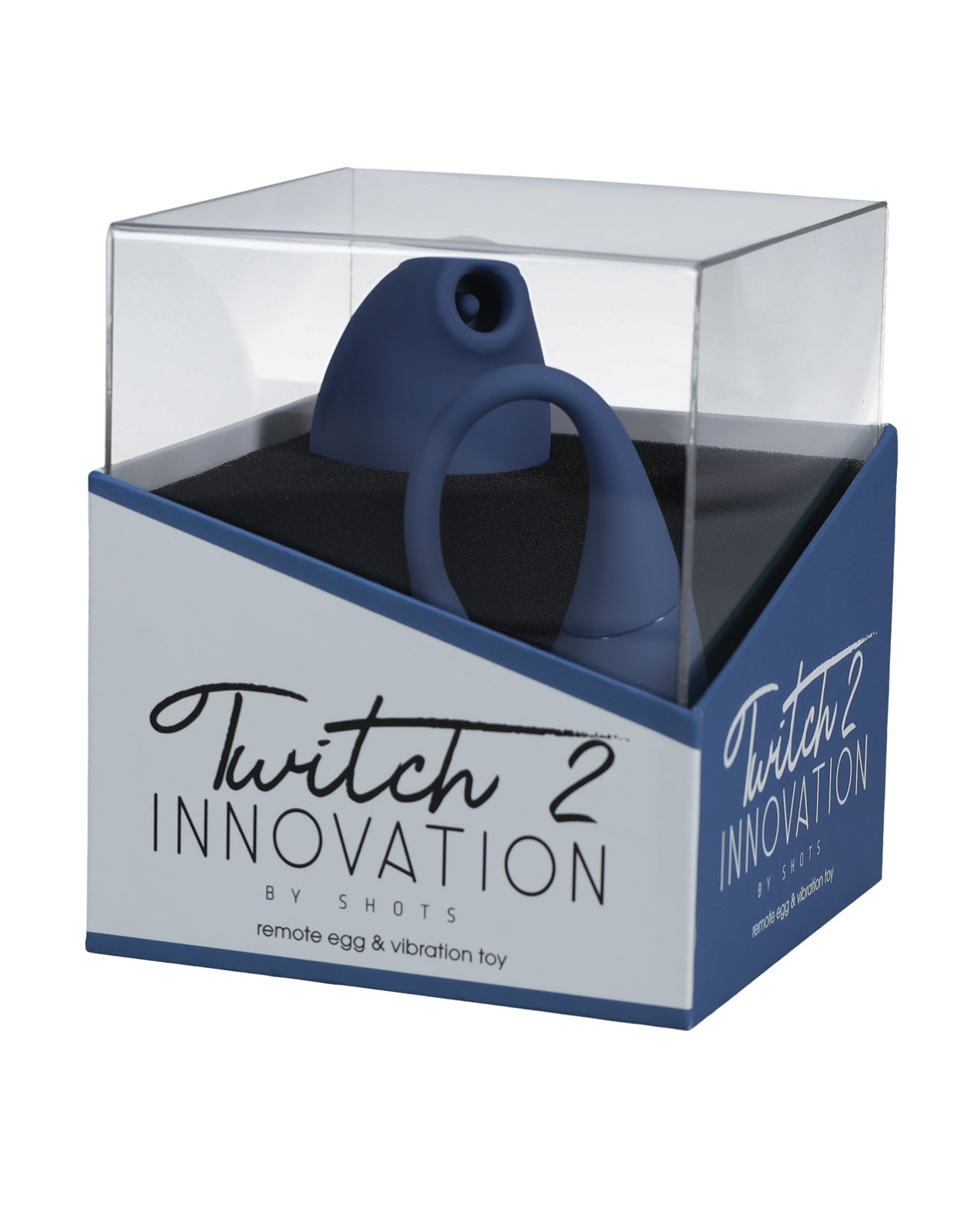 Shots Twitch 2 Vibrator w/Remote Control Vibrating Egg - Blue Grey | Shop Lowest Prices at Funlove.com