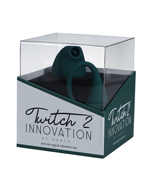 Shots Twitch 2 Vibrator w/Remote Control Vibrating Egg - Forest Green | Shop Lowest Prices at Funlove.com