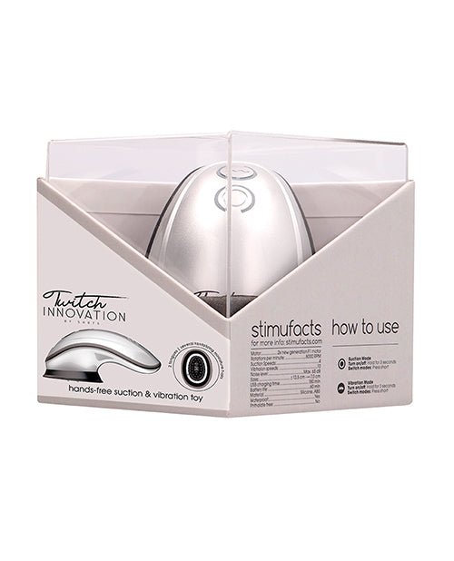 Shots Twitch Innovation Hands Free Clitoral Stimulator - Silver | Shop Lowest Prices at Funlove.com