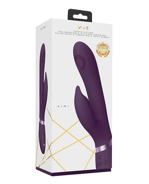 Shots Vive Aimi Pulse G - Spot Rabbit - Purple | Shop Lowest Prices at Funlove.com
