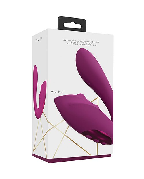 Shots Yuki Dual Action G - Spot Vibrator w/Massaging Beads - Pink | Shop Lowest Prices at Funlove.com