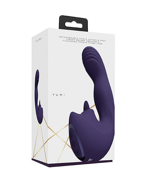 Shots Yumi Triple Action G - Spot Vibrator & Stimulator - Purple | Shop Lowest Prices at Funlove.com