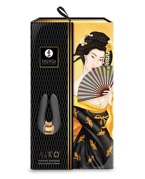 Shunga Aiko Intimate Massager - Black | Shop Lowest Prices at Funlove.com