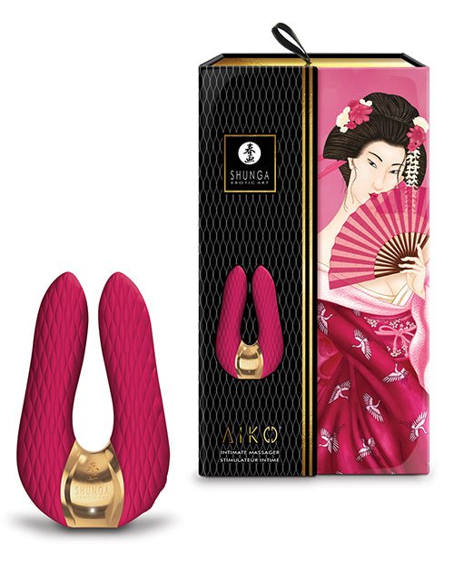 Shunga Aiko Intimate Massager - Raspberry | Shop Lowest Prices at Funlove.com