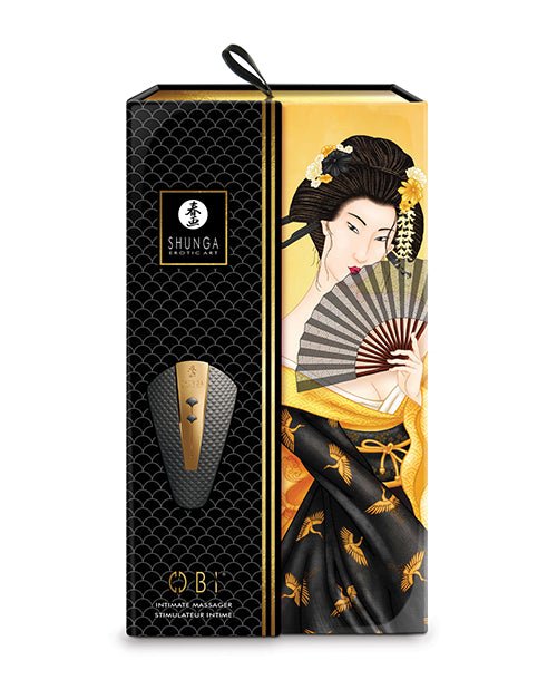 Shunga Obi Intimate Massager - Black | Shop Lowest Prices at Funlove.com