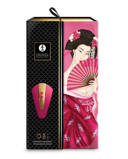 Shunga Obi Intimate Massager - Raspberry | Shop Lowest Prices at Funlove.com