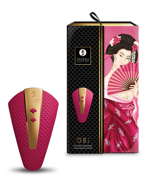 Shunga Obi Intimate Massager - Raspberry | Shop Lowest Prices at Funlove.com