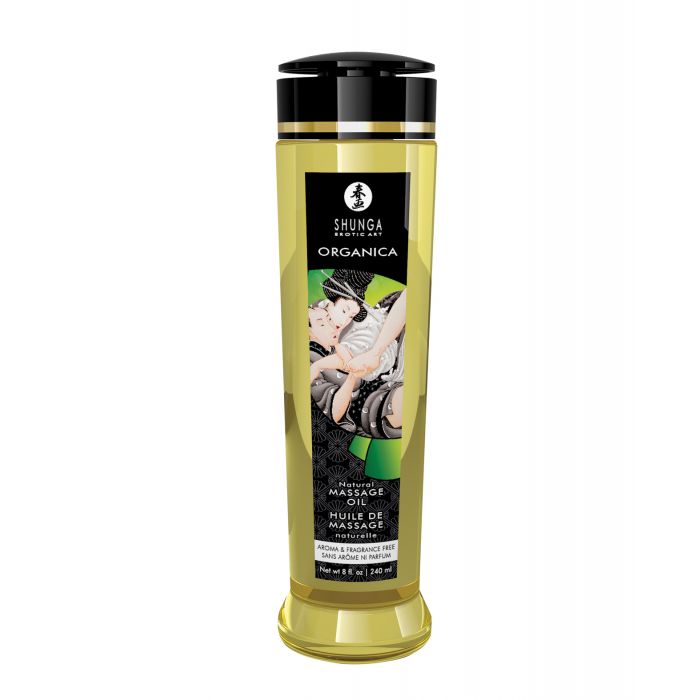Shunga Organica Kissable Massage Oil - 8 oz Natural | Shop Lowest Prices at Funlove.com