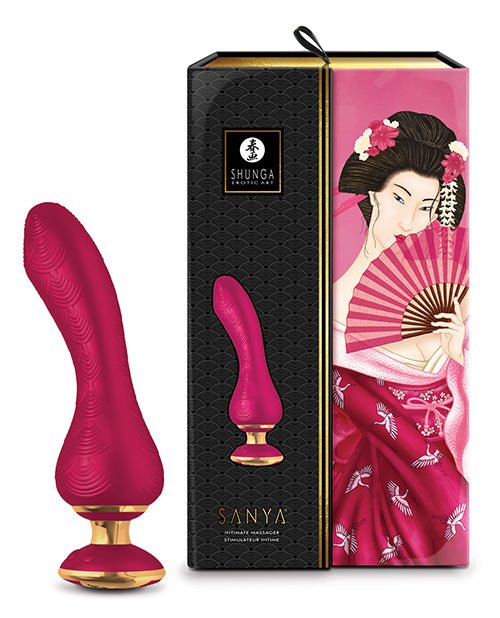 Shunga Sanya Intimate Massager - Raspberry | Shop Lowest Prices at Funlove.com