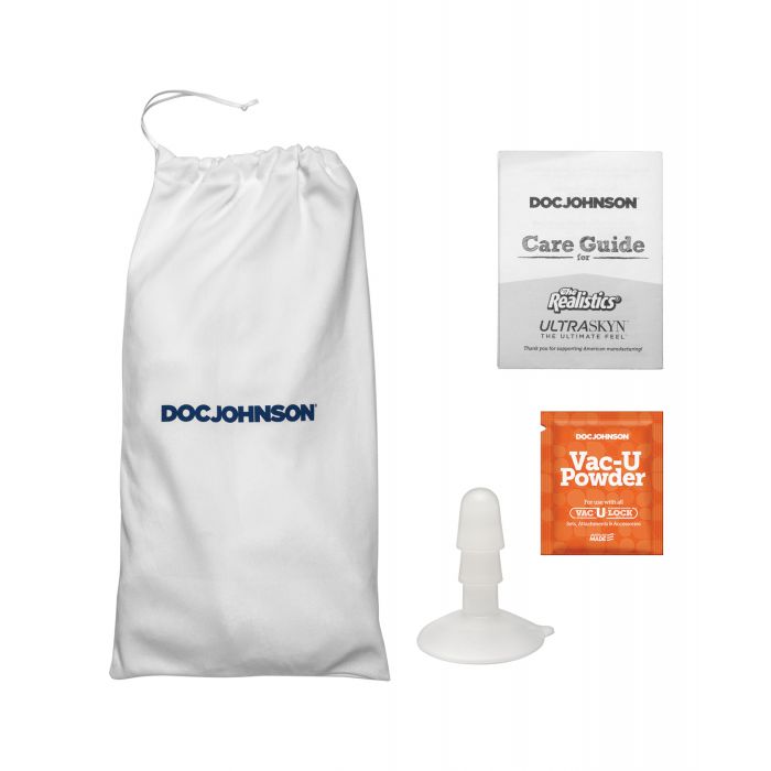 Signature Cocks ULTRASKYN 8.5" Cock w/Removable Vac - U - Lock Suction Cup - Chad White | Shop Lowest Prices at Funlove.com
