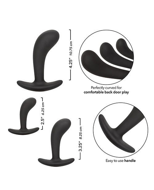 Silicone Anal Training Prostate Kit - Black | Shop Lowest Prices at Funlove.com