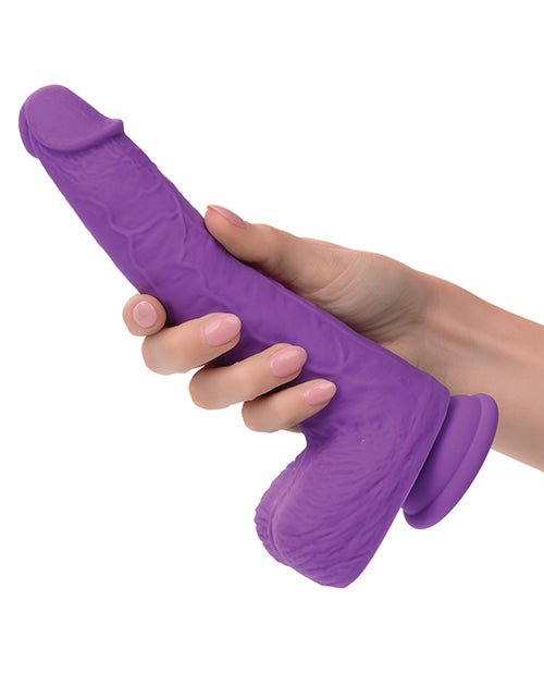 Silicone Studs Rechargeable Gyrating & Thrusting Vibrator - Purple | Shop Lowest Prices at Funlove.com