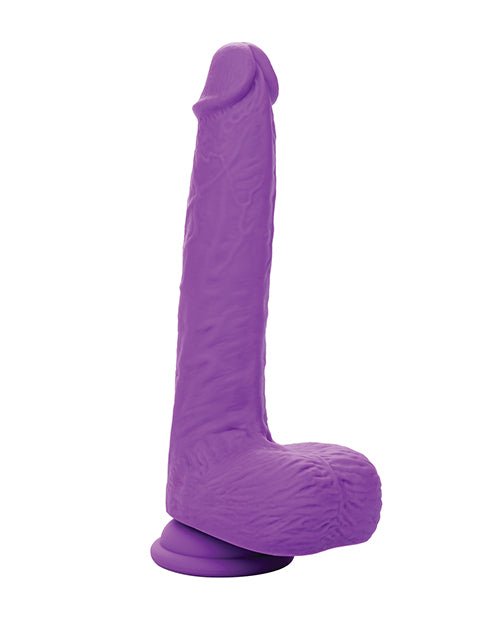 Silicone Studs Rechargeable Gyrating & Thrusting Vibrator - Purple | Shop Lowest Prices at Funlove.com