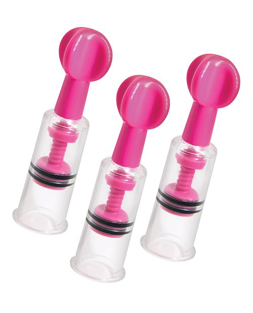 Size Matters MAXtwist Clit & Nipple Triple Sucker Set - Pink | Shop Lowest Prices at Funlove.com