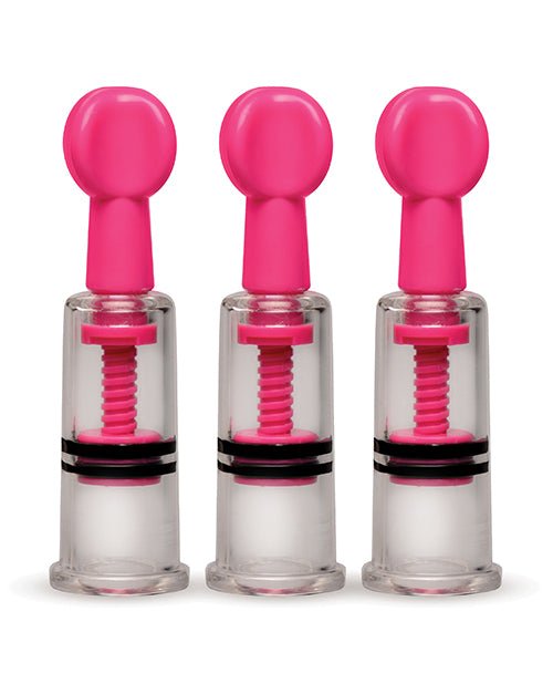 Size Matters MAXtwist Clit & Nipple Triple Sucker Set - Pink | Shop Lowest Prices at Funlove.com