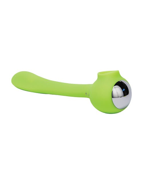 Space Lunar Licker Bendable Clitoral & G - Spot Vibe - Neon Green | Shop Lowest Prices at Funlove.com