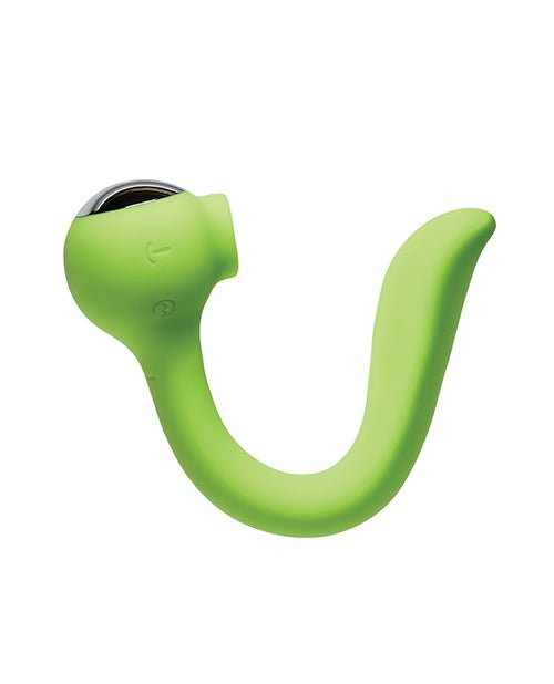 Space Lunar Licker Bendable Clitoral & G - Spot Vibe - Neon Green | Shop Lowest Prices at Funlove.com
