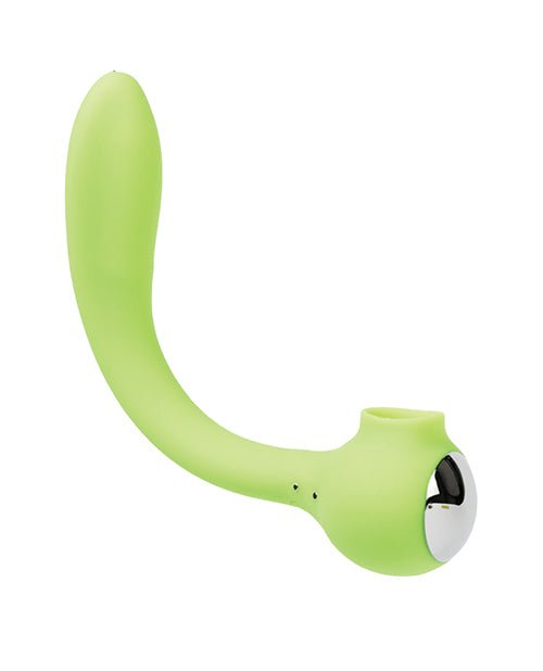 Space Lunar Licker Bendable Clitoral & G - Spot Vibe - Neon Green | Shop Lowest Prices at Funlove.com