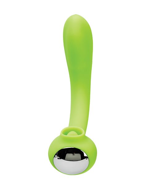Space Lunar Licker Bendable Clitoral & G - Spot Vibe - Neon Green | Shop Lowest Prices at Funlove.com
