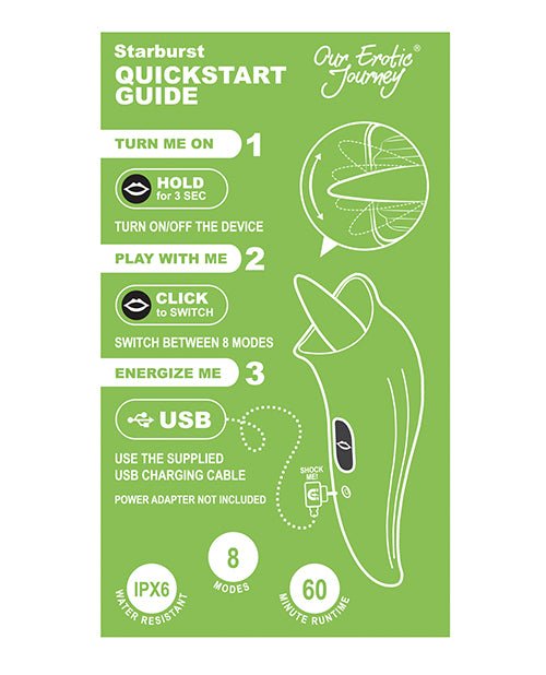 Space Starburst Clitoral Licking Vibe - Neon Green | Shop Lowest Prices at Funlove.com