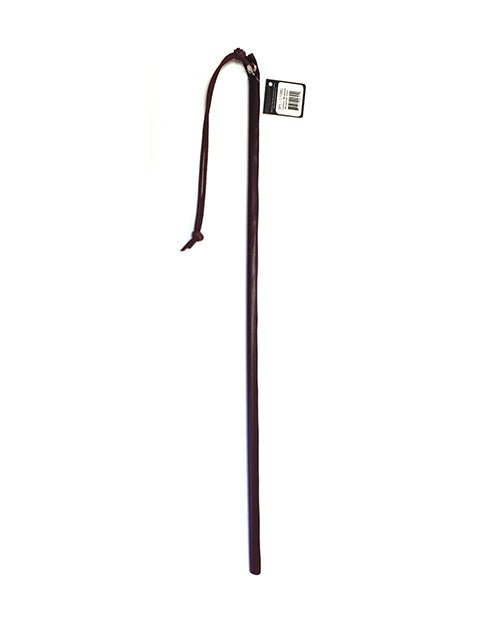 Spartacus 24" Leather Wrapped Cane - Burgundy | Shop Lowest Prices at Funlove.com
