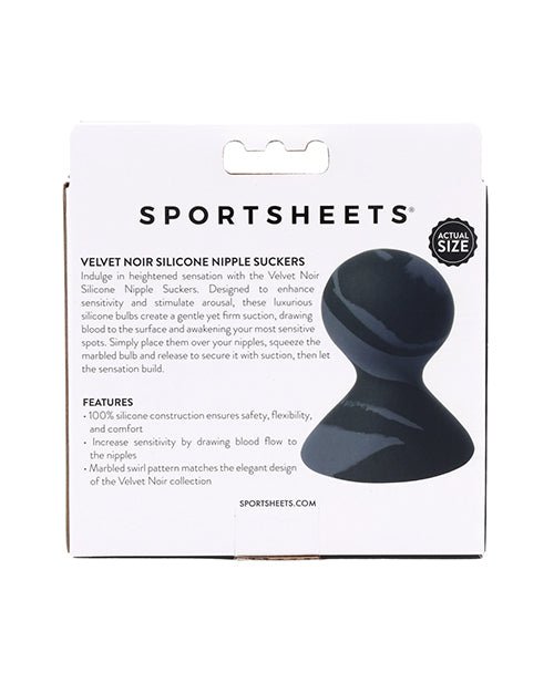 Sportsheets Velvet Noir Silicone Nipple Sucker - Black | Shop Lowest Prices at Funlove.com