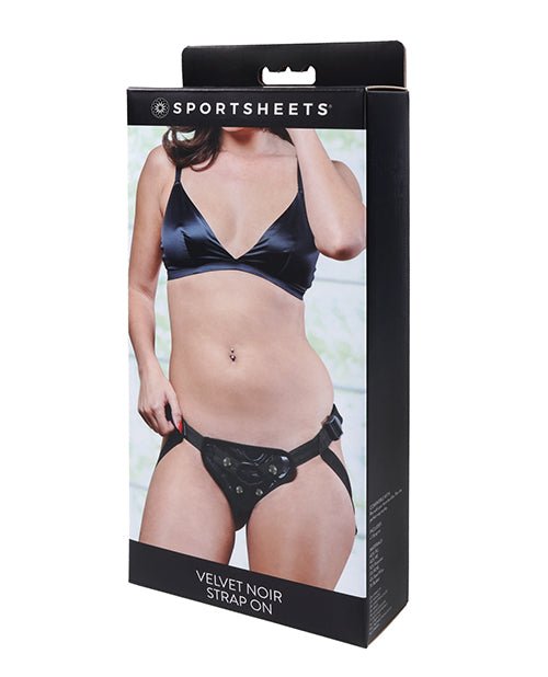 Sportsheets Velvet Noir Strap - On - Black | Shop Lowest Prices at Funlove.com