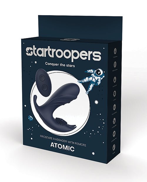 Star Troopers Atomic Prostate Massager w/Remote - Black | Shop Lowest Prices at Funlove.com