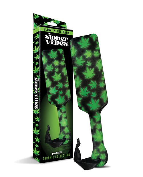 Stoner Vibes Glow in the Dark Paddle - Green | Shop Lowest Prices at Funlove.com