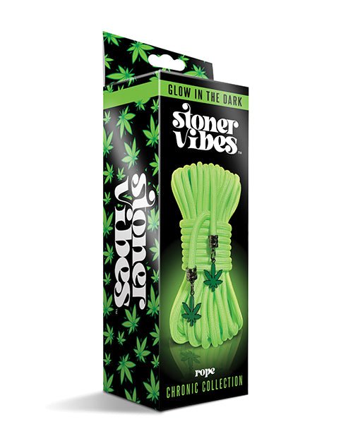 Stoner Vibes Glow in the Dark Rope - Green | Shop Lowest Prices at Funlove.com