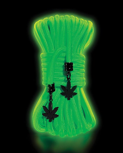 Stoner Vibes Glow in the Dark Rope - Green | Shop Lowest Prices at Funlove.com