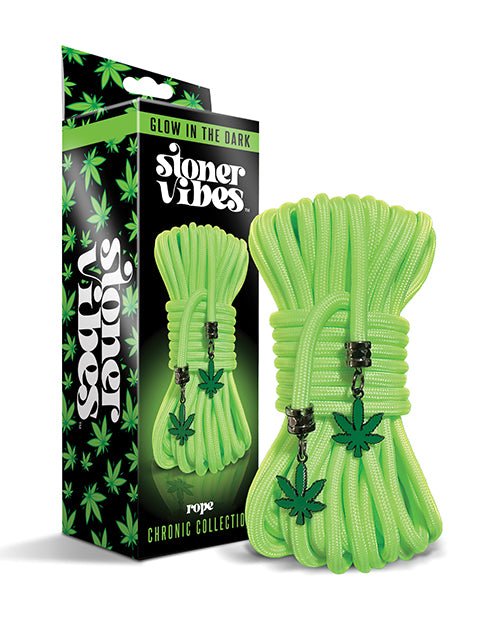 Stoner Vibes Glow in the Dark Rope - Green | Shop Lowest Prices at Funlove.com