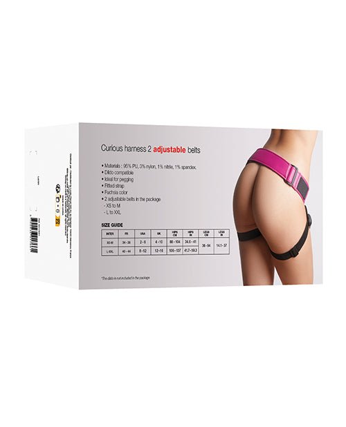 Strap On Me Leatherette Curious Harness - Fuchsia | Shop Lowest Prices at Funlove.com
