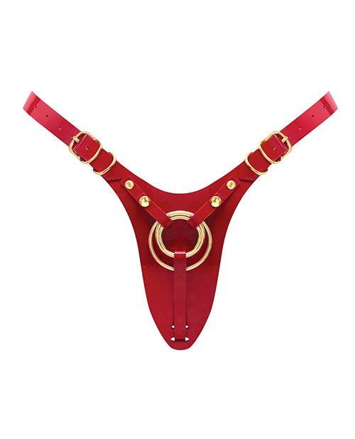 Strap - on - Me Leatherette Harness Fabulous - One Size Red Glossy | Shop Lowest Prices at Funlove.com