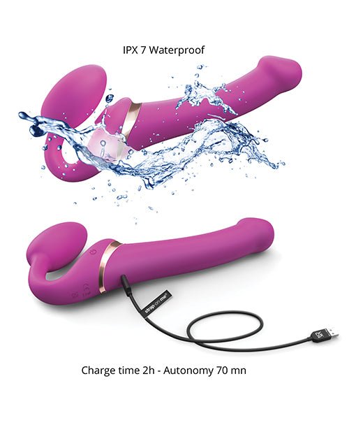Strap On Me Multi Orgasm Bendable Strapless Strap On Small - Fuchsia | Shop Lowest Prices at Funlove.com
