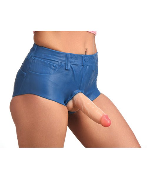 Strap U Booty Shorts 6" Silicone Dildo Strap - On Harness - Large | Shop Lowest Prices at Funlove.com